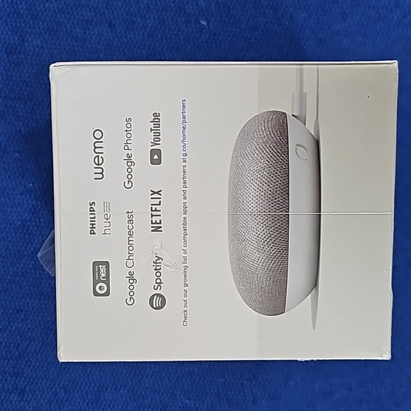Google Home Mini, Chalk, New in Box - Picture 4 of 5